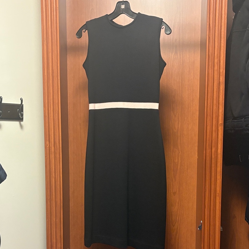 Behnaz Sarafpour Black Dress with Pale Pink Detail
